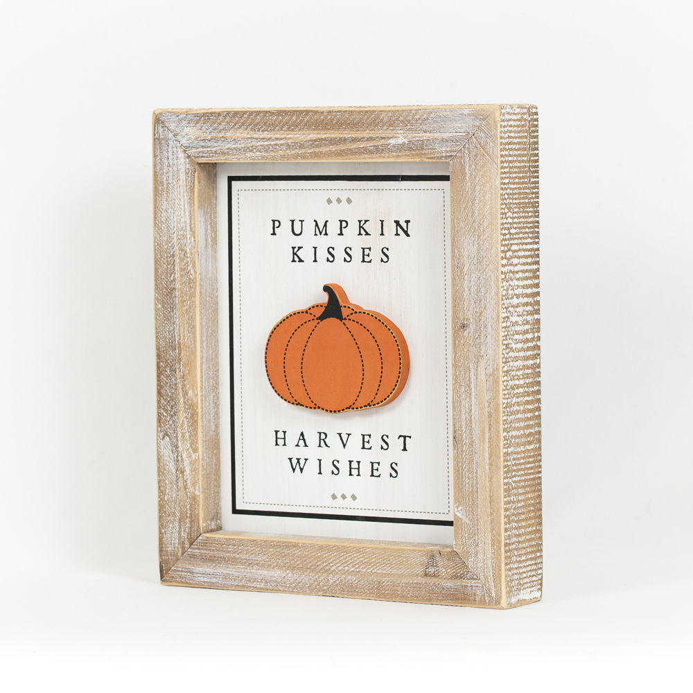 Just Keep Spinning/Pumpkin Kisses Sign