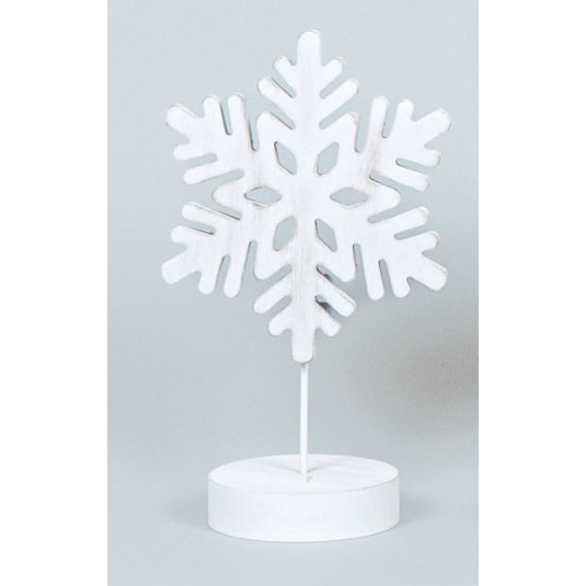Snowflake on Stand - Medium