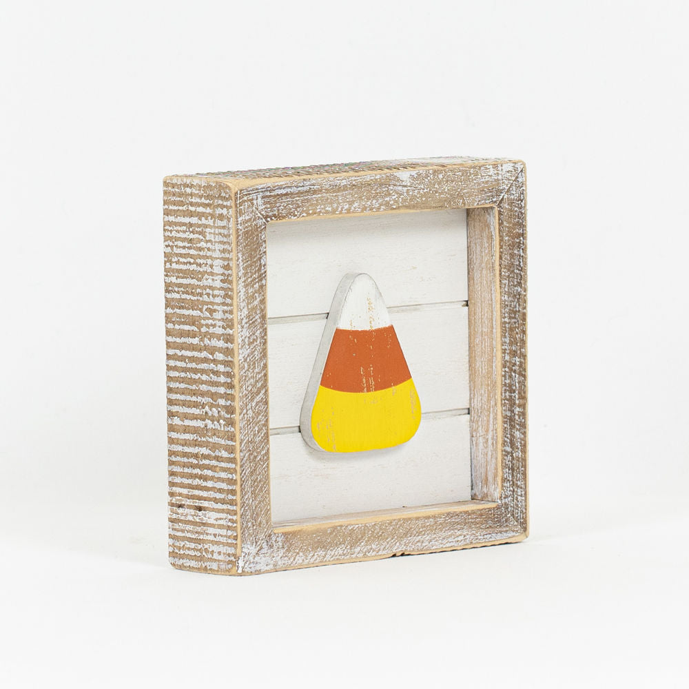 Pumpkin/Candy Corn - White Sign