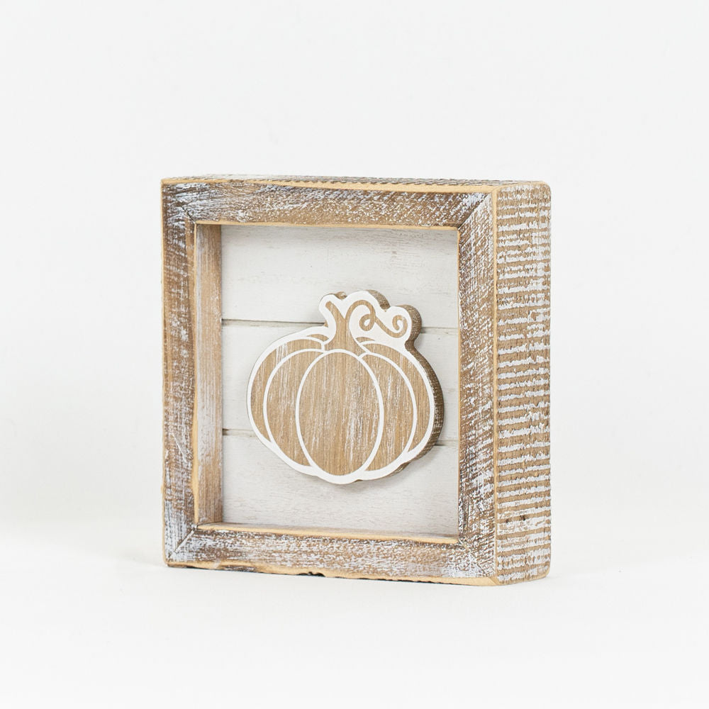 Pumpkin/Candy Corn - White Sign