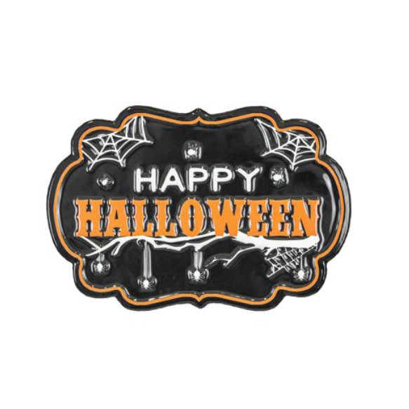 Happy Halloween Metal Sign
