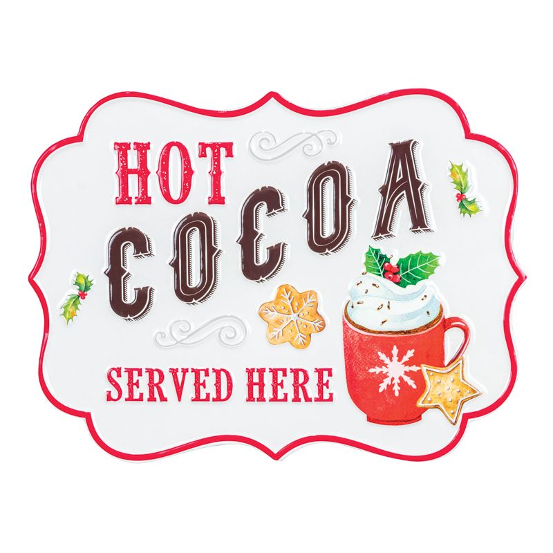 Hot Cocoa Metal Sign