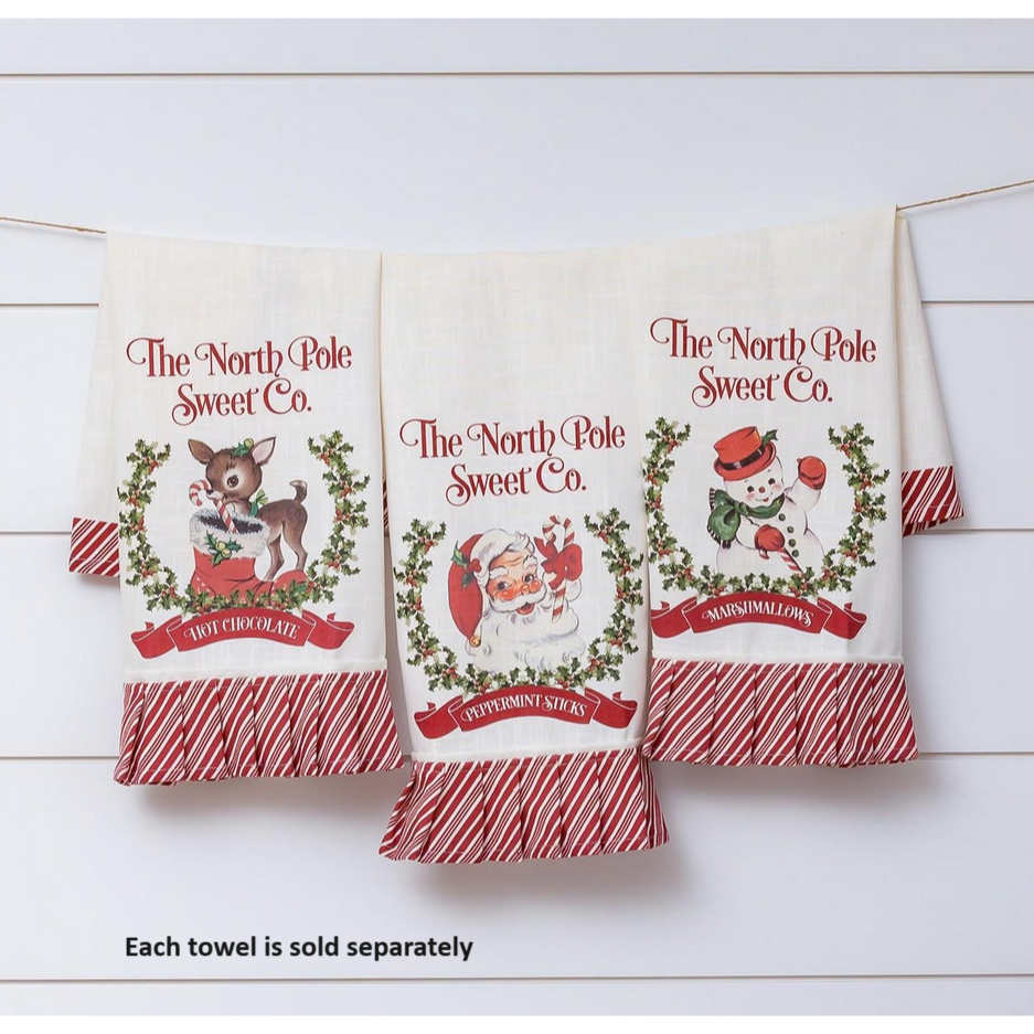 Vintage Tea Towel - Snowman
