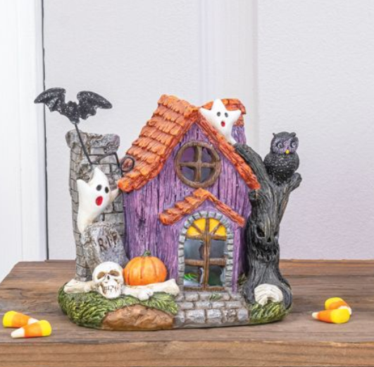 R.I.P. Haunted House with Lights - Small