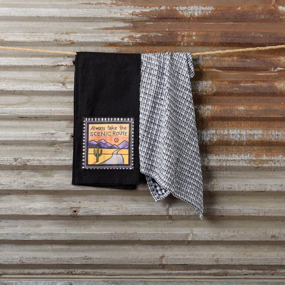 Always Take The Scenic Route Kitchen Towel Set