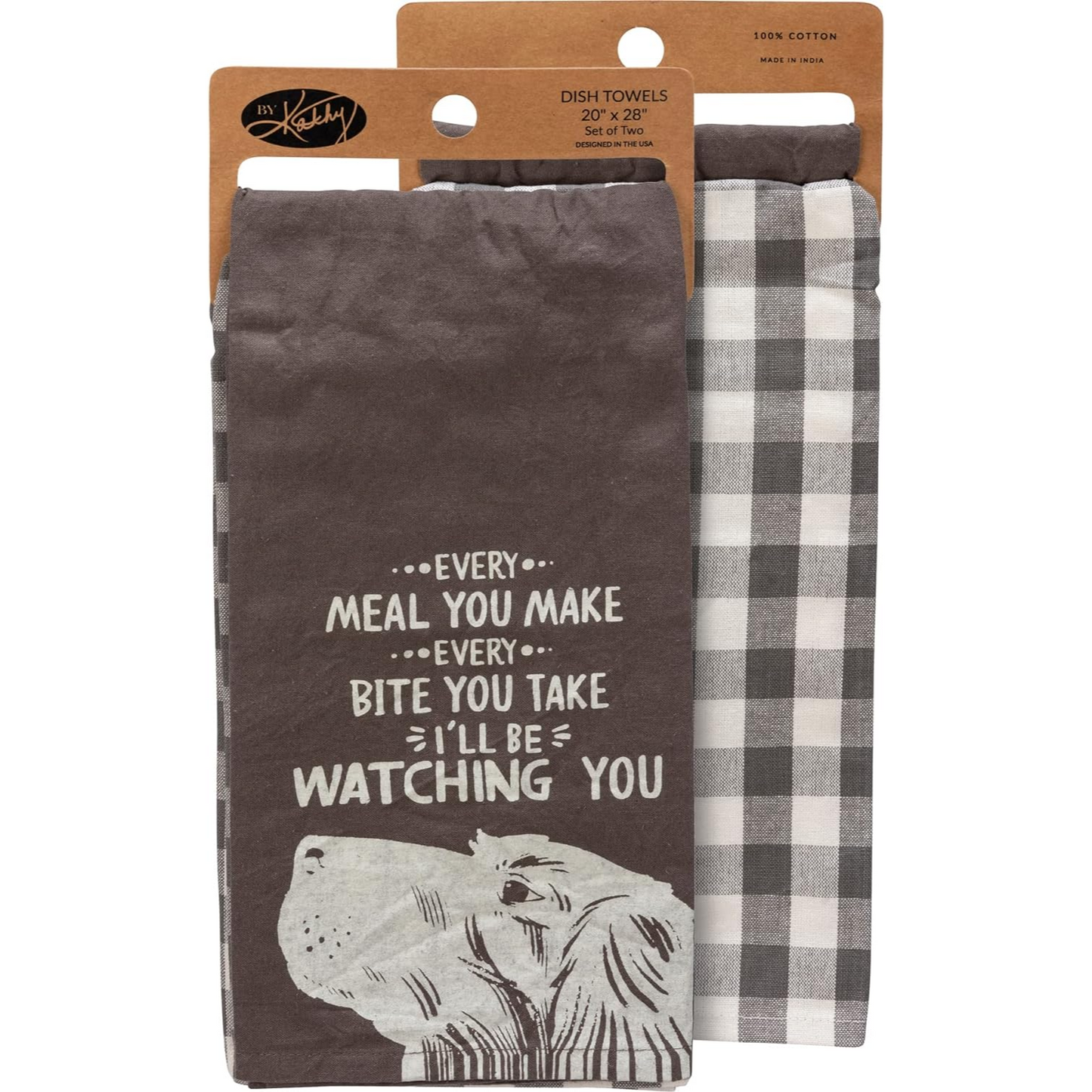 Every Meal You Make I’ll be Watching You & Beware of Wigglebutts Kitchen Towel Set