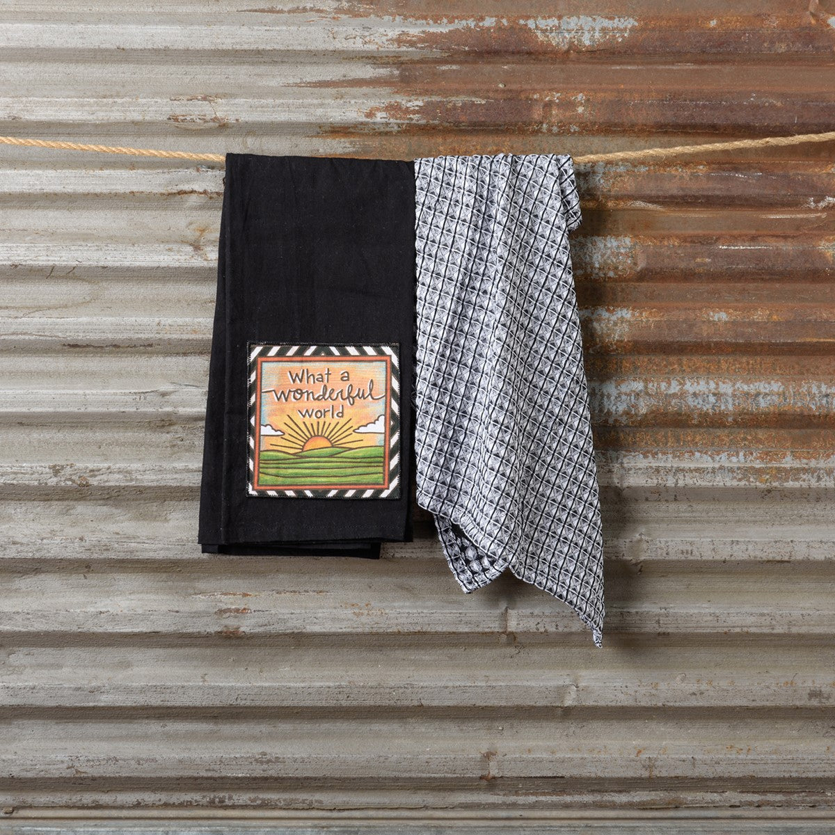 What A Wonderful World Kitchen Towel Set
