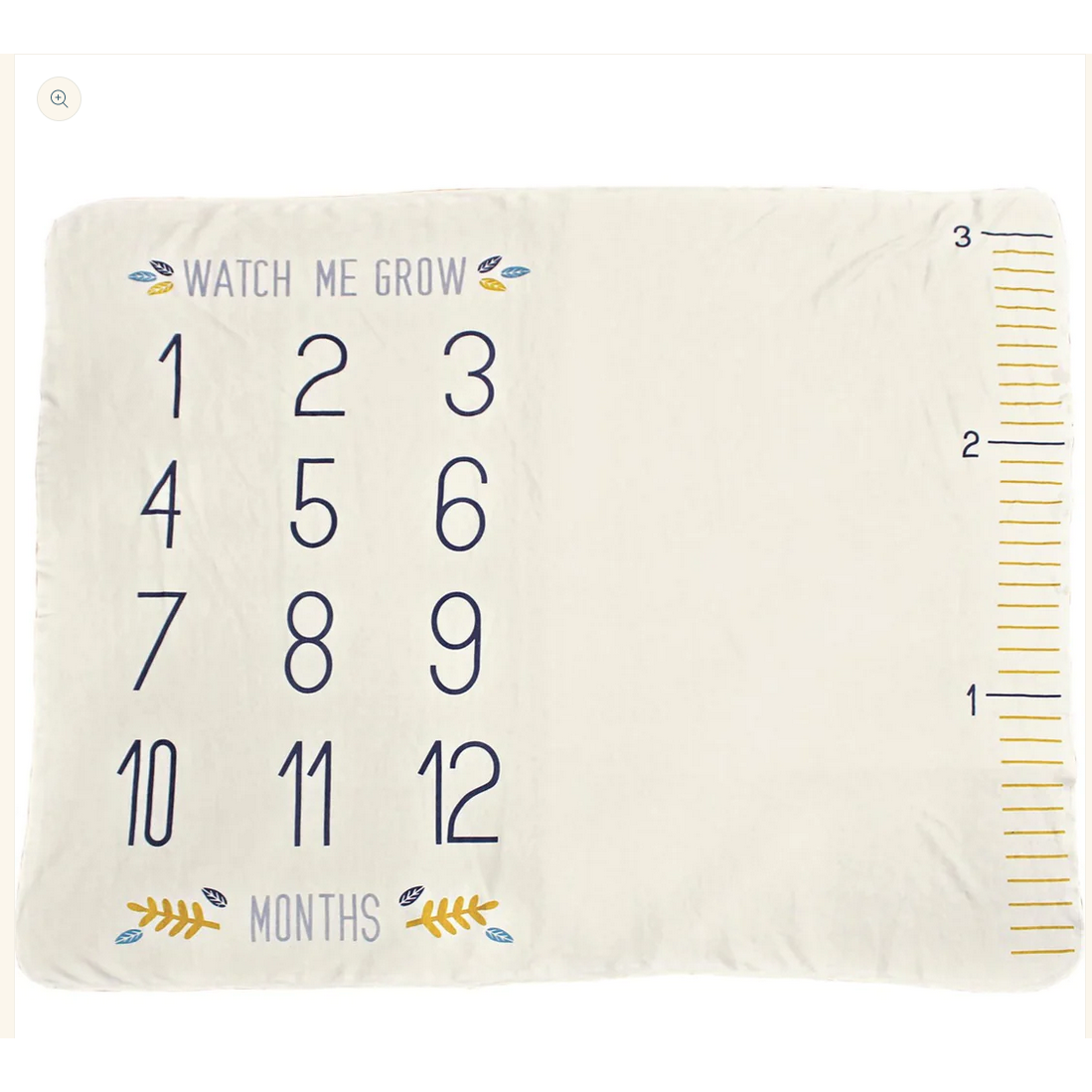 Watch Me Grow Milestone Blanket