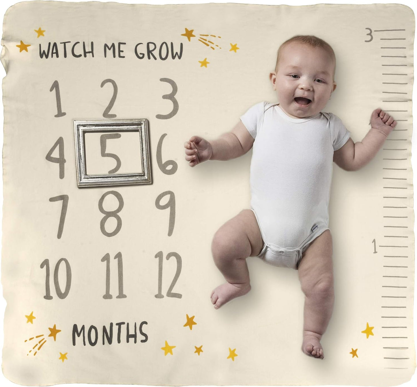 Watch Me Grow Milestone Blanket