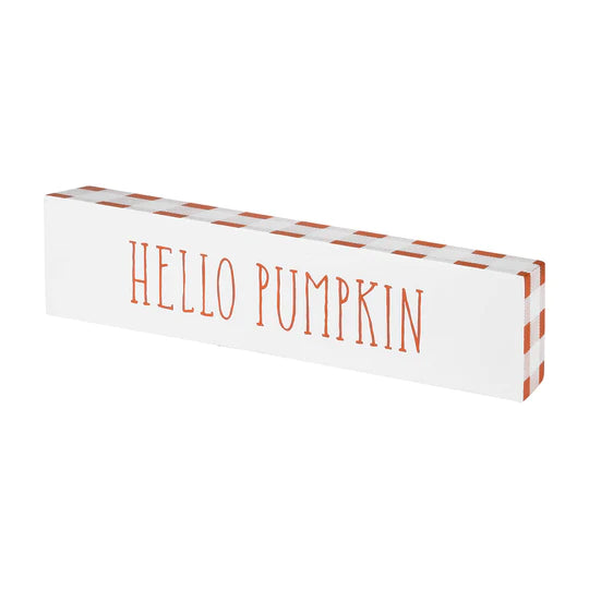 Happy Fall Y'All/Hello Pumpkin Reversible Sign