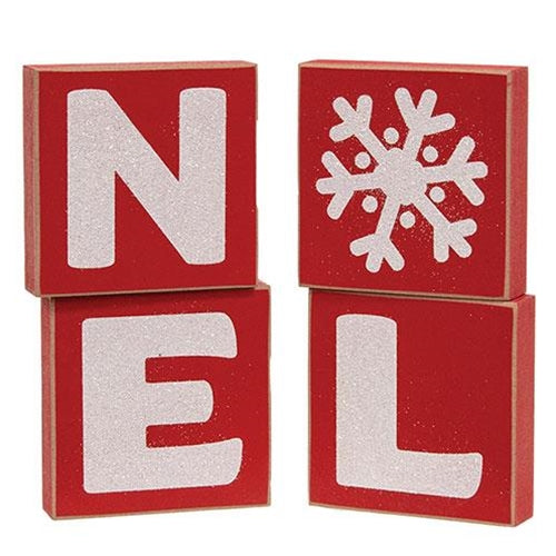 Sparkle NOEL Word Blocks