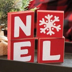 Sparkle NOEL Word Blocks