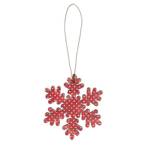 Vintage Snowflake Ornaments - Set of 5