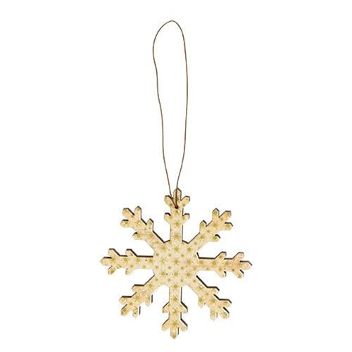 Vintage Snowflake Ornaments - Set of 5