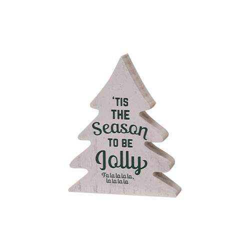 'Tis the Season to be Jolly Tree - White
