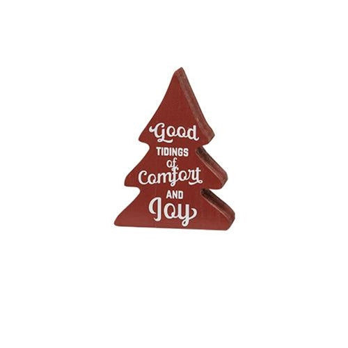 Good Tidings of Comfort and Joy Tree - Red