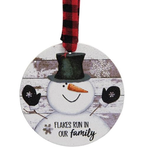 Flakes Run In Our Family Ornament