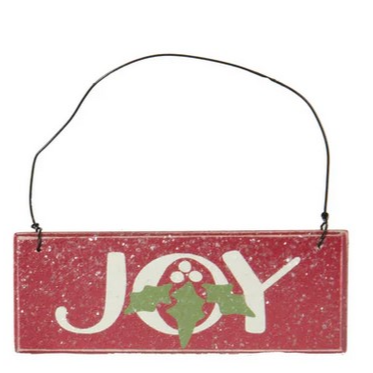 Joy Ornament - Red