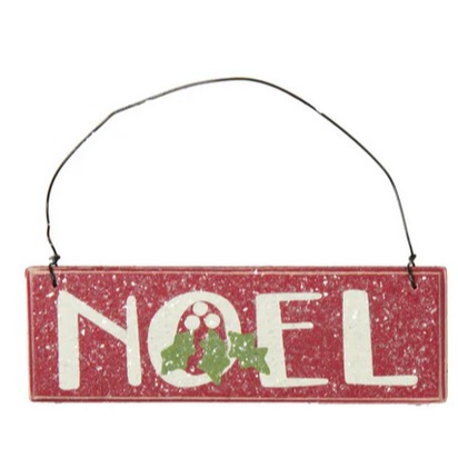 Noel Ornament - Red