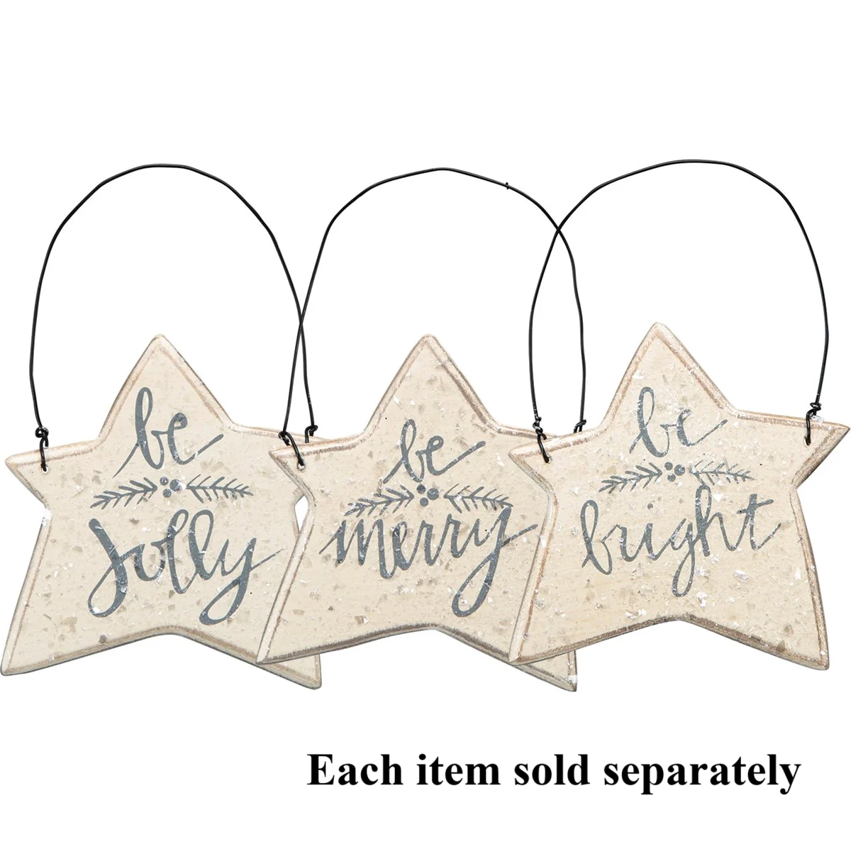 Be Jolly Ornament - Cream