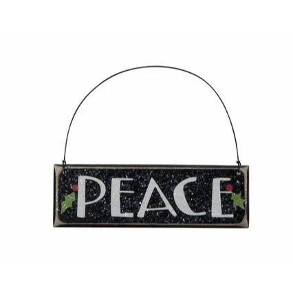 Peace Ornament - Black