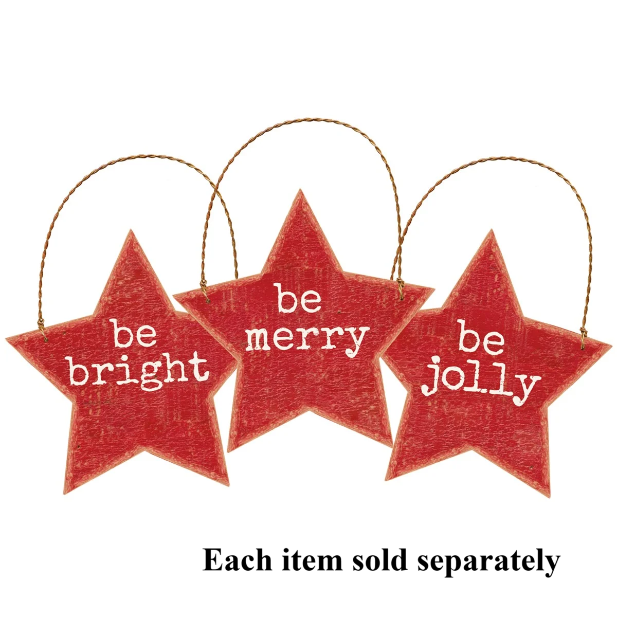 Be Merry Ornament - Red