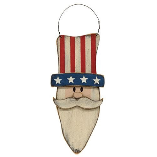 Distressed Wooden Uncle Sam Hanger