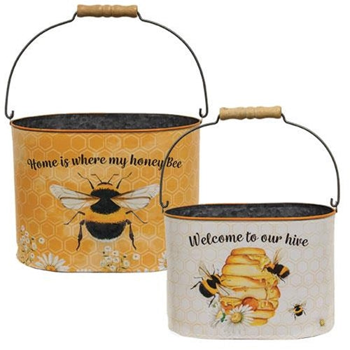 Honey Bee Oval Bucket Set