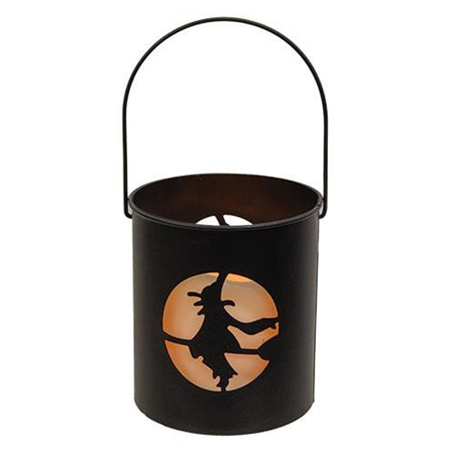 Witch Metal Halloween Luminary