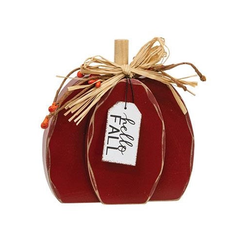 Wood Harvest Pumpkin - Hello Fall