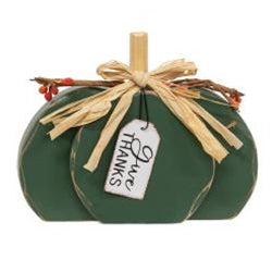 Wood Harvest Pumpkin - Give Thanks