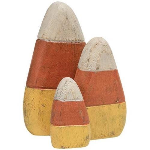 Wooden Candy Corn - Set of 3