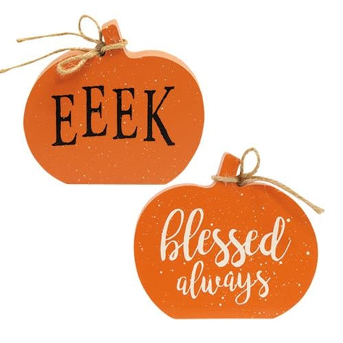 Reversible Pumpkin - Eeek/Blessed Always