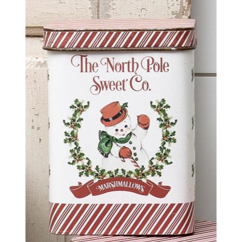 Snowman Vintage Tin