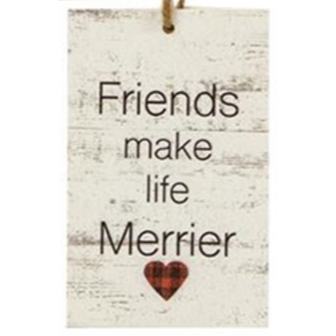 Friends Make Life Merrier Ornament