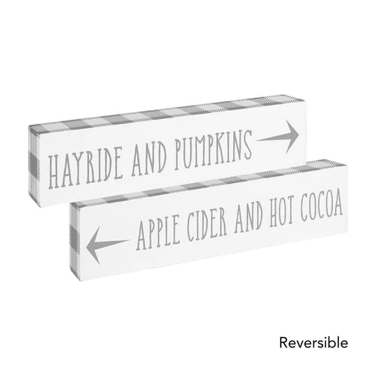 Apple Cider and Hot Cocoa/Hayride and Pumpkins Sign
