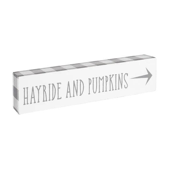 Apple Cider and Hot Cocoa/Hayride and Pumpkins Sign