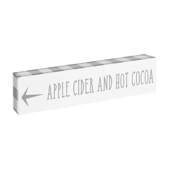 Apple Cider and Hot Cocoa/Hayride and Pumpkins Sign