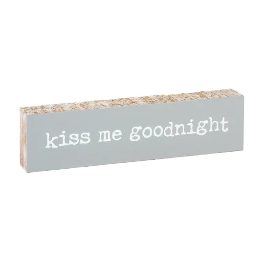 Kiss Me Goodnight/Hold Me Tight Reversible Sign