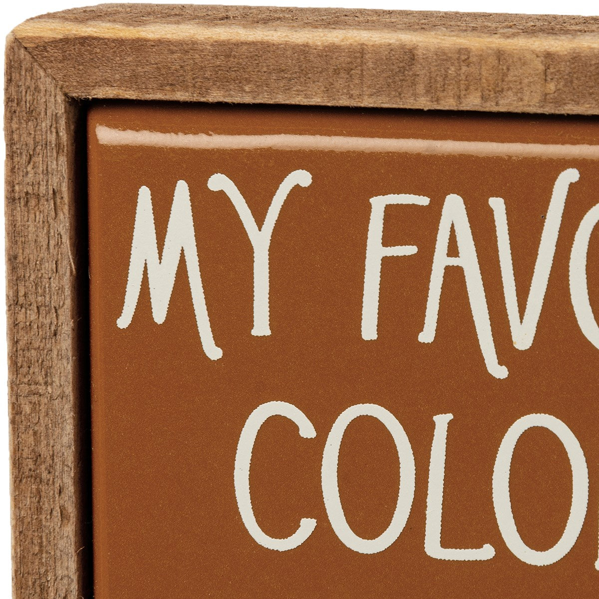 My Favorite Color Is Fall Mini Box Sign