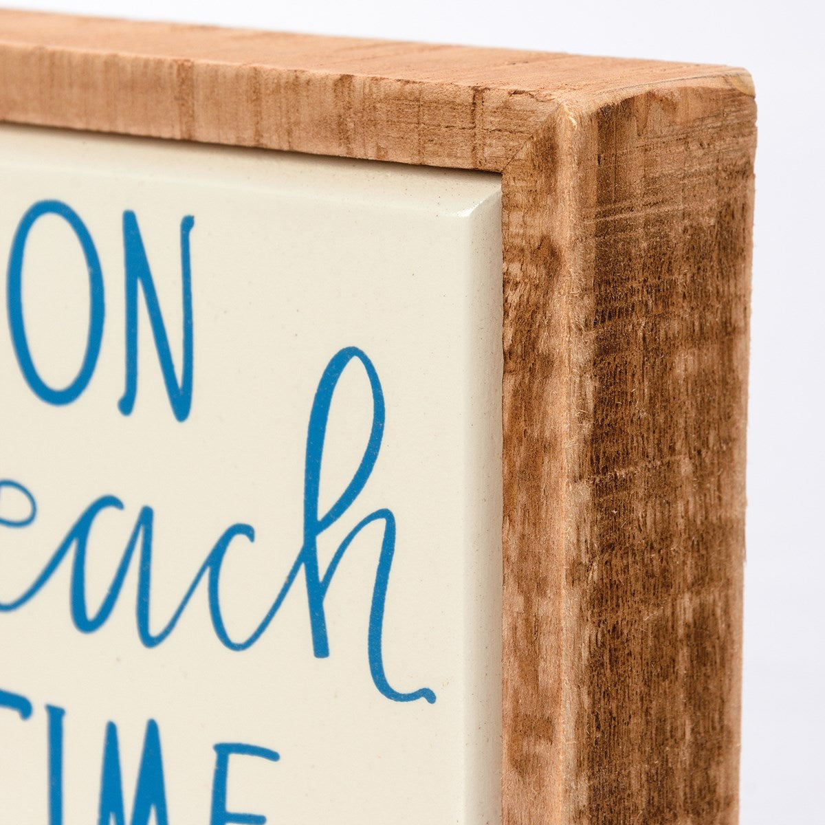 On Beach Time Mini Box Sign
