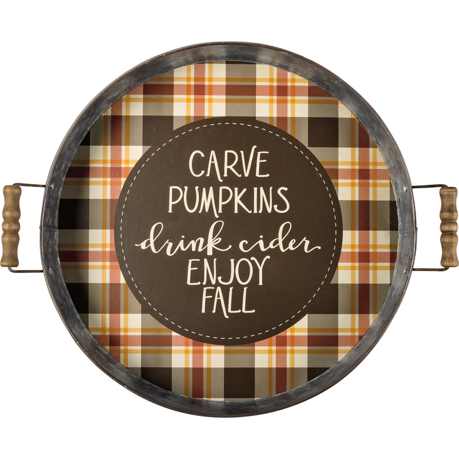 Carve Pumpkins Serving Tray