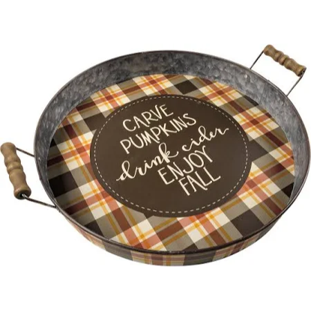 Carve Pumpkins Serving Tray