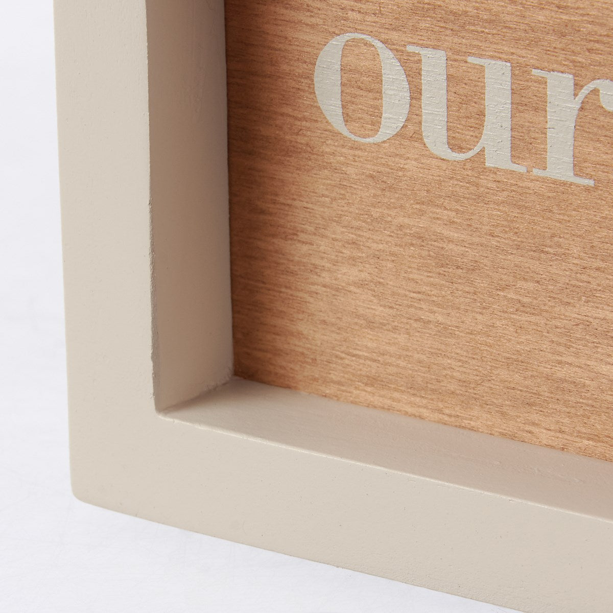 Our Love Story Never Ends Box Sign