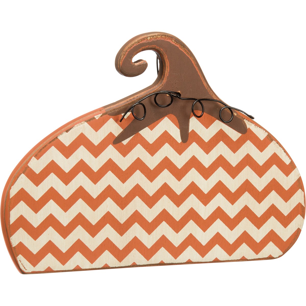 Chevron Pumpkin - Free-standing
