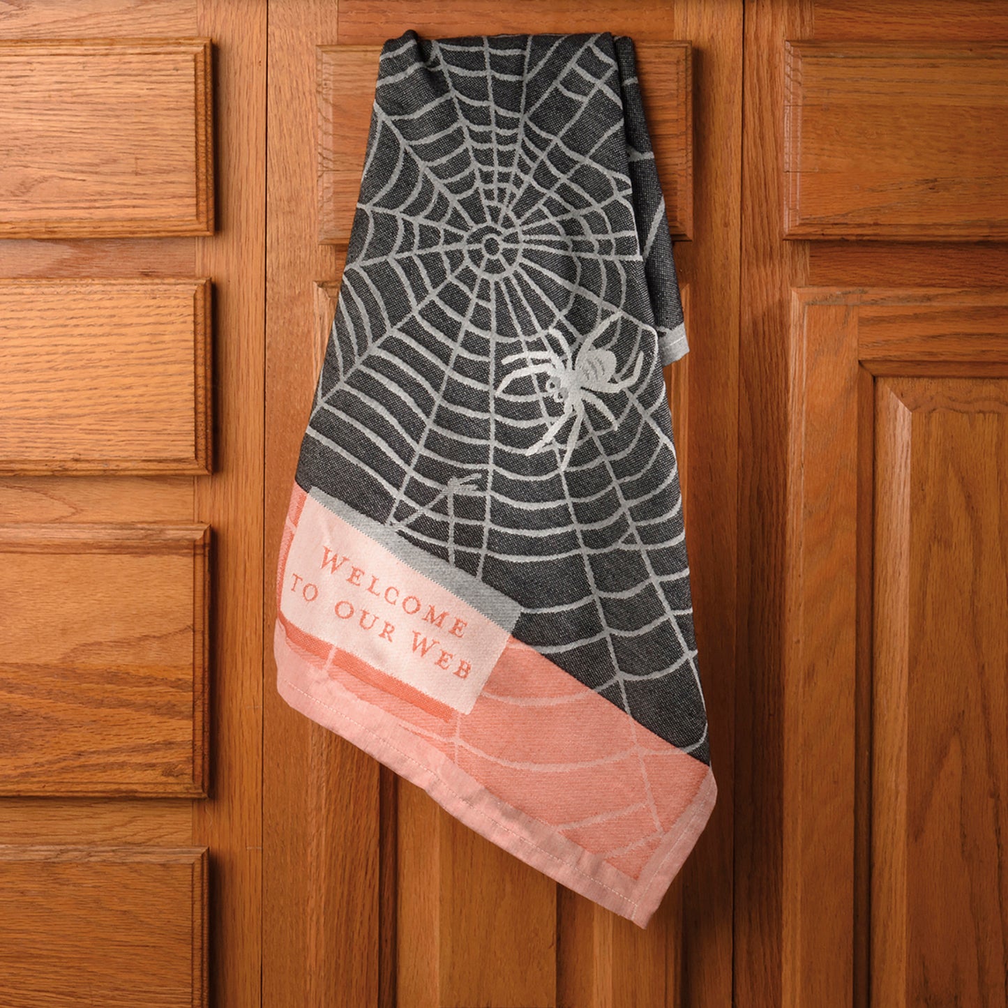 Boo Welcome To Our Web Kitchen Towel