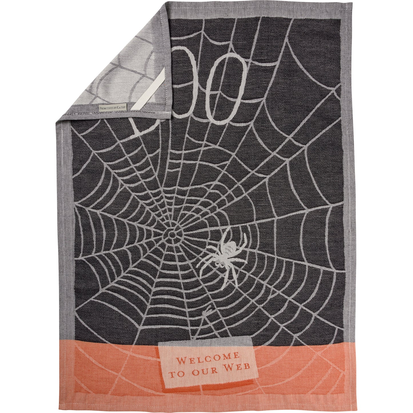 Boo Welcome To Our Web Kitchen Towel