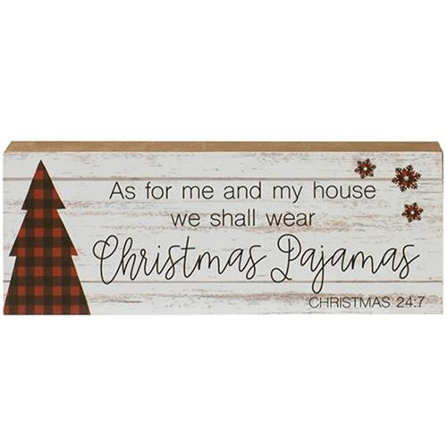 Christmas Pajamas Sign