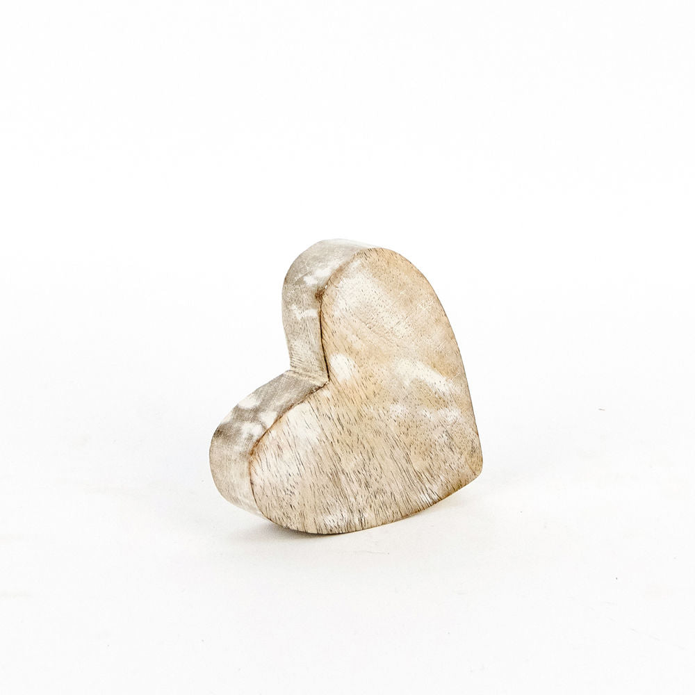Heart Mango Wood Cutout