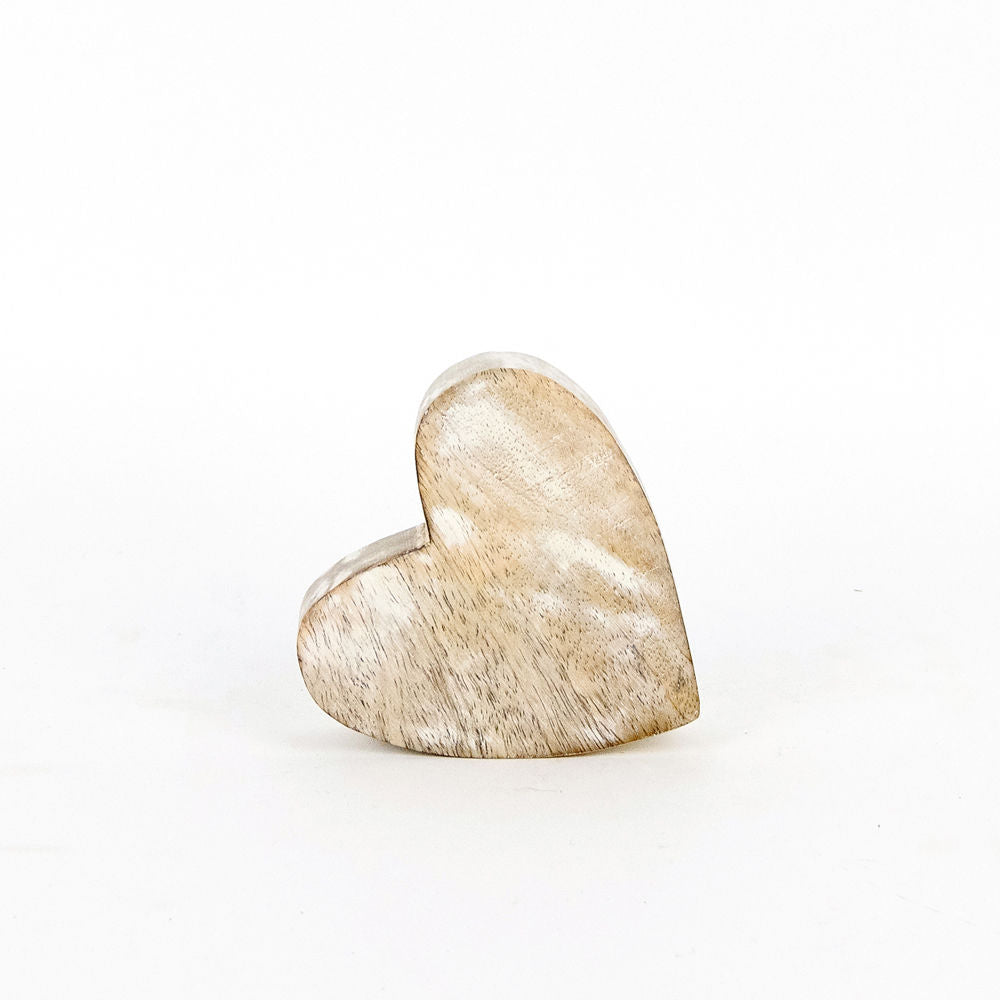 Heart Mango Wood Cutout